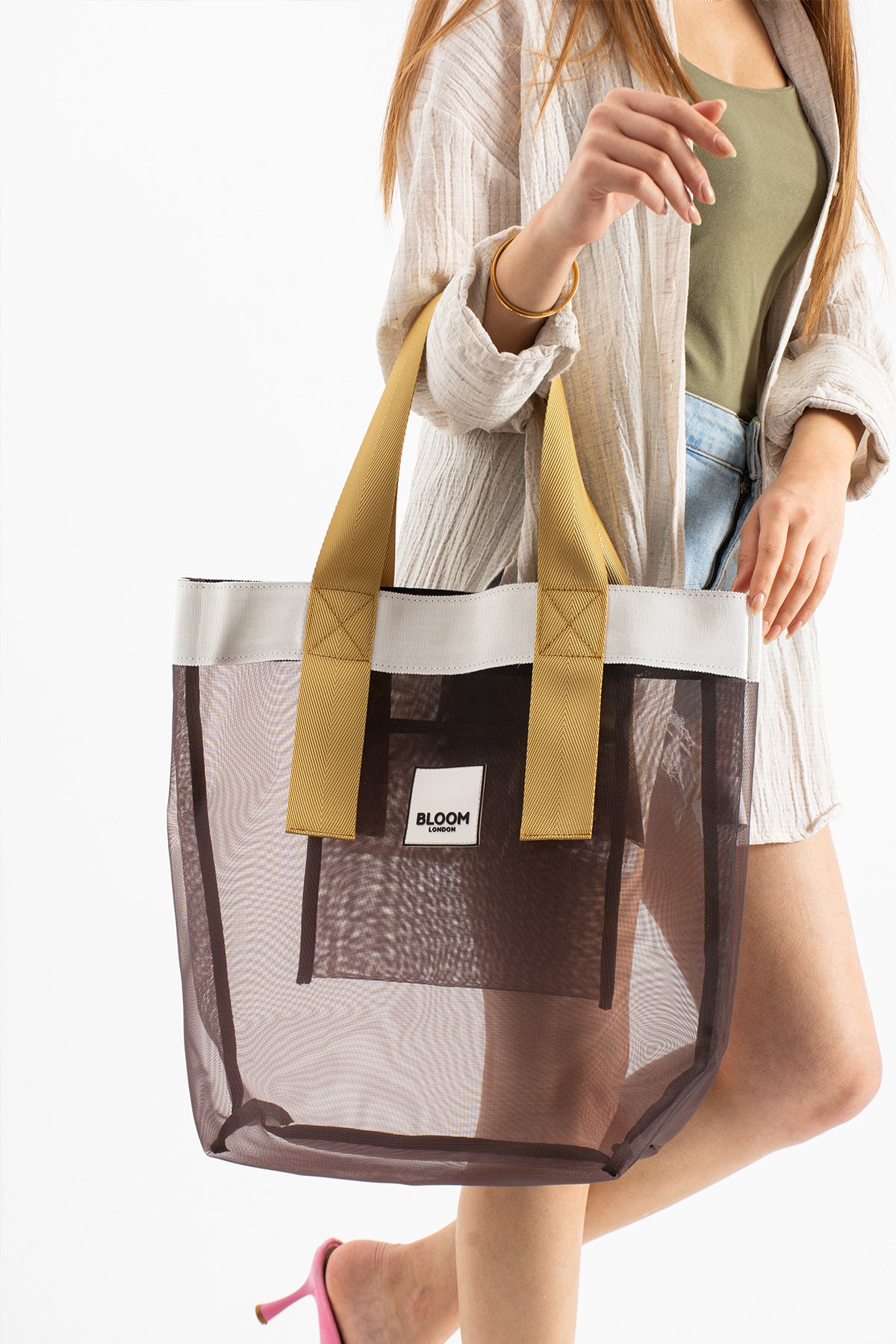 Mesh in brown | gold
