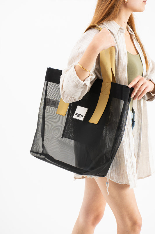 Mesh all black | gold
