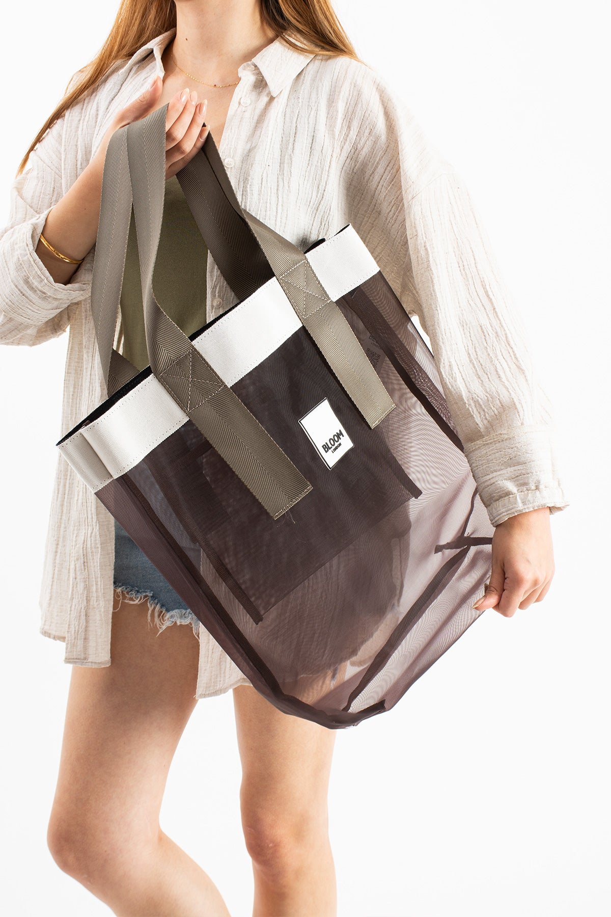 Mesh in brown | silver