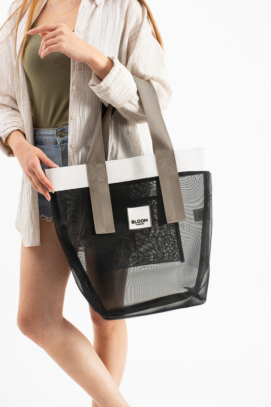 Mesh in black | silver