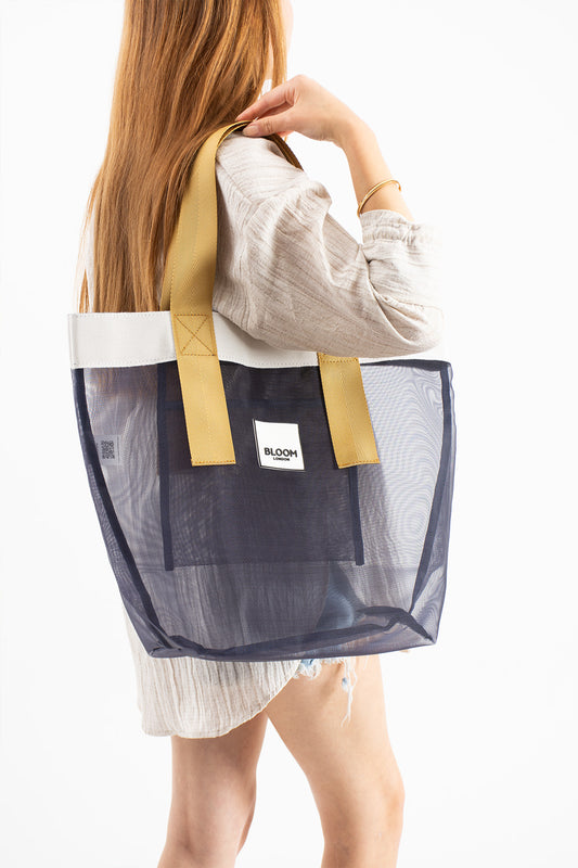 Mesh in navy | gold