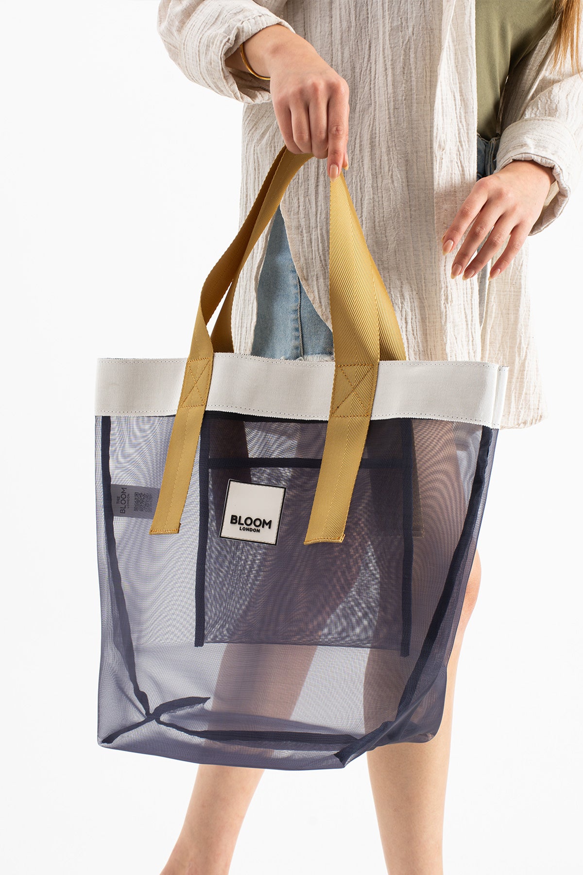 Mesh in navy | gold