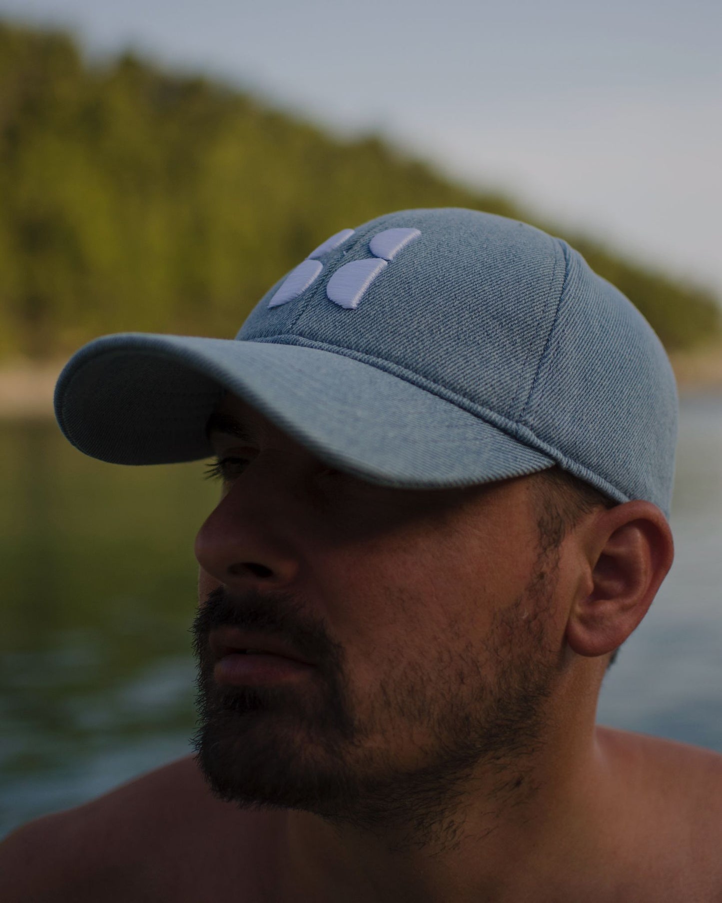 Baseball cap denim
